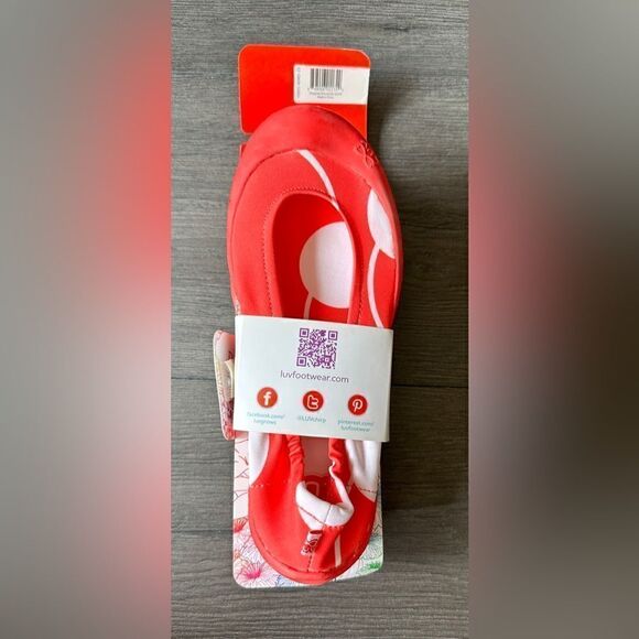 Luv Footwear Girl’s Dream Flats Red and White Dots New in Package Size 2 - Picture 6 of 9